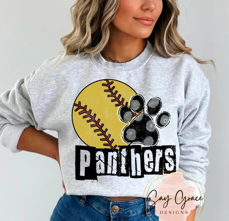 Panthers Softball - Box Letters