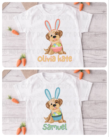 Easter Puppy (Personalized)